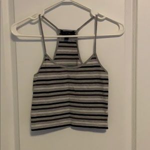 Striped crop top size small